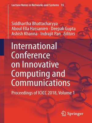 cover image of International Conference on Innovative Computing and Communications